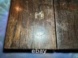 Antique Solid Rosewood Pistol Case French Fitted Deringer Pocket Gun Empty Box