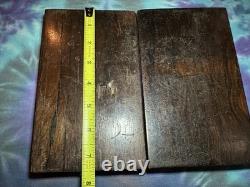 Antique Solid Rosewood Pistol Case French Fitted Deringer Pocket Gun Empty Box