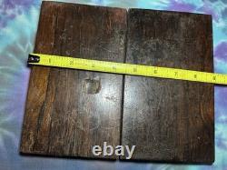 Antique Solid Rosewood Pistol Case French Fitted Deringer Pocket Gun Empty Box