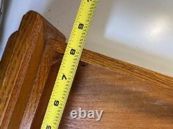 Antique Solid Wood Wooden Wall Display Case Glass Door Cabinet 25 Tall Hanging