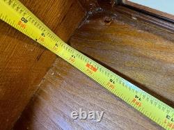 Antique Solid Wood Wooden Wall Display Case Glass Door Cabinet 25 Tall Hanging