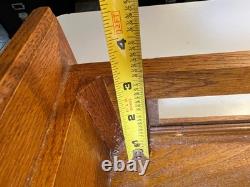 Antique Solid Wood Wooden Wall Display Case Glass Door Cabinet 25 Tall Hanging