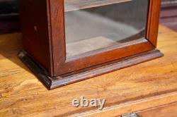 Antique Store Counter Display Case Wood shelf apothecary cabinet Countertop VTG
