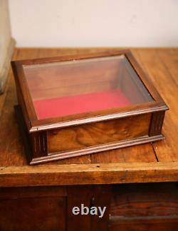Antique Store Counter wood display case Hickory Mfg vintage cabinet jewelry box