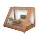 Antique Style Wood Glass Slant Front Tabletop Display Case Terrarium Collectible