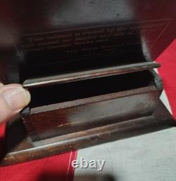 Antique The Boye Needle Company Wood Display Case Countertop Store + Needles