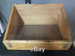 Antique Tool Bit Slanted Wood and Glass Display Case Henry L Hanson Co