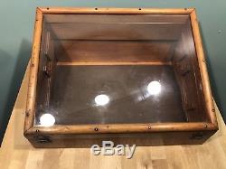 Antique Tool Bit Slanted Wood and Glass Display Case Henry L Hanson Co