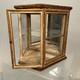 Antique Victorian Mirrored Wood And Glass Wal Curio Display Case