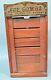 Antique/vintage Ace Combs Store Display Case-wood/glass/drawers Barber Hairdress