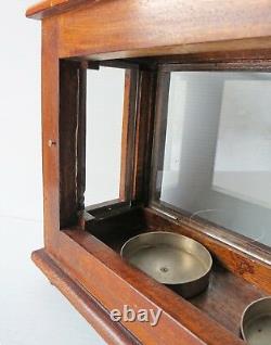 Antique Wood Display Case for Scale or other Instruments Early 20th Century