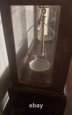 Antique Wood Glass Display Case Apothecary Cabinet Seederer Kohlbusch Vintage