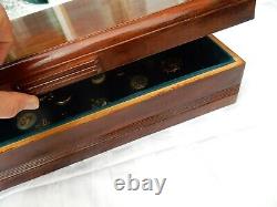 Antique Wooden Multi Ring Jewellery Box