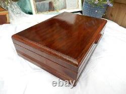 Antique Wooden Multi Ring Jewellery Box