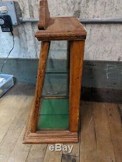 Antique Zeno gum wood display case