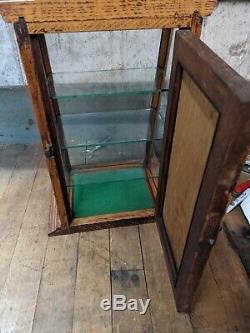 Antique Zeno gum wood display case