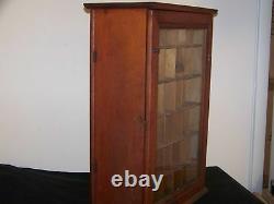 Antique c1880-1895 Display Case Pine/Wood Dye/Spice Organizer Shaker Made