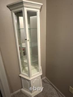 Antique wood glass display case