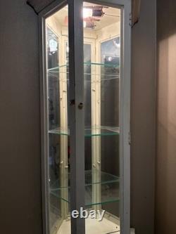 Antique wood glass display case