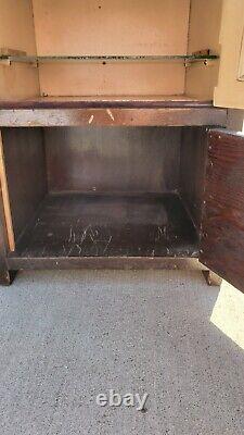 Antiseptic Sterilizer Sanitary Wood Cabinet Doctor/Barber/Apothecary