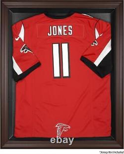 Atlanta Falcons Framed Logo Jersey Display Case Brown