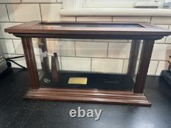 Authentic Colt Wood & Glass Presentation Display Case Etched