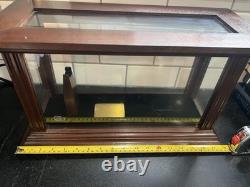 Authentic Colt Wood & Glass Presentation Display Case Etched