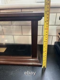 Authentic Colt Wood & Glass Presentation Display Case Etched