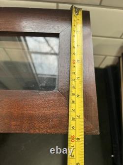 Authentic Colt Wood & Glass Presentation Display Case Etched