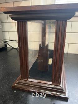 Authentic Colt Wood & Glass Presentation Display Case Etched