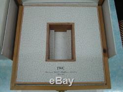 Authentic Iw C Portuguese Pilot Chronograph Watch XL Wood Boxes Display Case