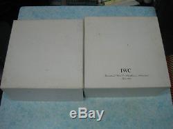 Authentic Iw C Portuguese Pilot Chronograph Watch XL Wood Boxes Display Case