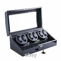 Automatic Rotating Watch Winder 6+7 Faux Leather Storage and Display Case