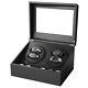 Automatic Rotation 4+6 Watch Winder Storage Case Display Box Leather Case Luxury