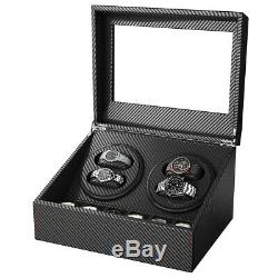 Automatic Rotation 4+6 Watch Winder Storage Case Display Box Leather Case Luxury