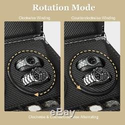 Automatic Rotation 4+6 Watch Winder Storage Case Display Box Leather Case Luxury