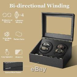 Automatic Rotation 4+6 Watch Winder Storage Case Display Box Leather Case Luxury