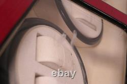 Automatic Rotation 4 Watch Winder 8+8 Cherry Wood Display Case
