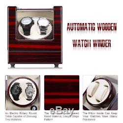 Automatic Rotation Wood Watch Winder Storage Display Case Box Organizer Optional