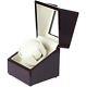 Automatic Wooden Watch Single Winder Display Storage Case Box Transparent Cover