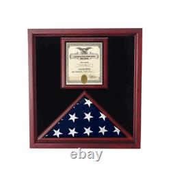 Award and flag display case display Case