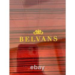 BELVANS Luxury Wooden Watch Box Display Case Storage Gold Clasp BOX ONLY