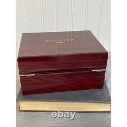 BELVANS Luxury Wooden Watch Box Display Case Storage Gold Clasp BOX ONLY