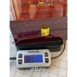 BELVANS Luxury Wooden Watch Box Display Case Storage Gold Clasp BOX ONLY