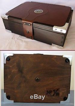 BLADE RUNNER BLASTER WOOD & LEATHER Display Storage Case Box TOMENOSUKE ETC