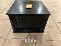 BRAND NEW BLACK WOOD HADLEY ROMA COUNTERTOP WATCH BAND DISPLAY CASE spinner