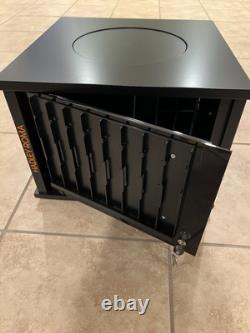 BRAND NEW BLACK WOOD HADLEY ROMA COUNTERTOP WATCH BAND DISPLAY CASE spinner