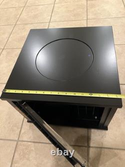 BRAND NEW BLACK WOOD HADLEY ROMA COUNTERTOP WATCH BAND DISPLAY CASE spinner