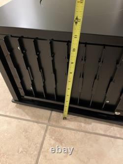 BRAND NEW BLACK WOOD HADLEY ROMA COUNTERTOP WATCH BAND DISPLAY CASE spinner