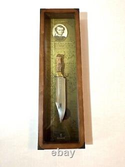 BROWNING Model 002 LIVING HISTORY SERIES THE ALAMO Bowie KNIFE DISPLAY Case